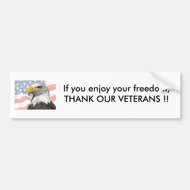 Autocollant De Voiture Si vous jouissez de votre liberté, THAN... (Devant)