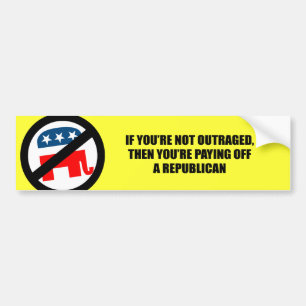 Autocollant De Voiture si vous n'êtes pas outragés alors vous épongez un