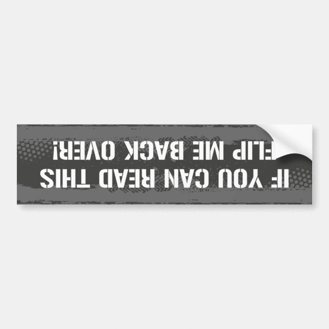 Autocollant De Voiture Si Vous Pouvez Lire Cela (Devant)