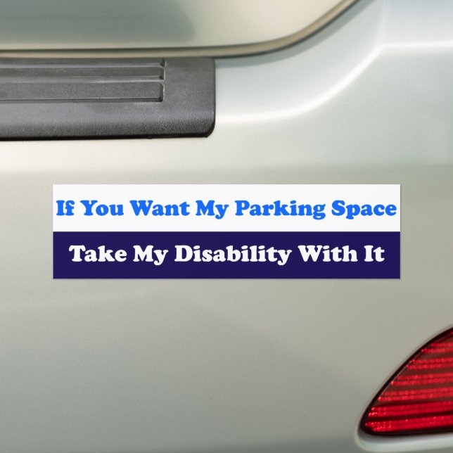 Autocollant De Voiture Si Vous Voulez Mon Espace De Parking Prenez Mon Ha (En voiture)