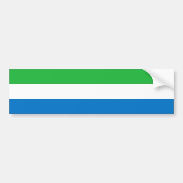 Autocollant De Voiture Sierra Leone Flag (Devant)