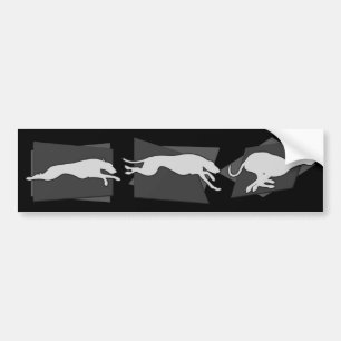 Autocollant De Voiture Sighthounds dans le mouvement