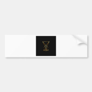Autocollant De Voiture Sigil de symbole de Lucifer- A de satanisme
