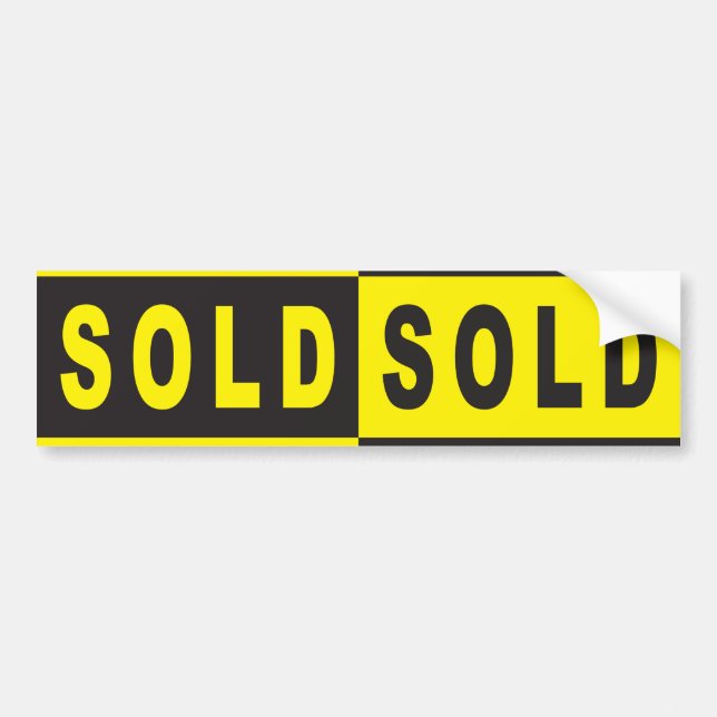 Autocollant De Voiture Sign yellblack (Devant)