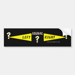 Autocollant De Voiture SIGNAL ? Gauche ? Droite ?