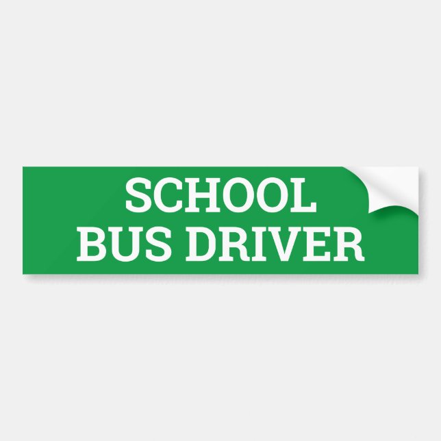 Autocollant De Voiture Signe de CHAUFFEUR d'AUTOBUS (Devant)