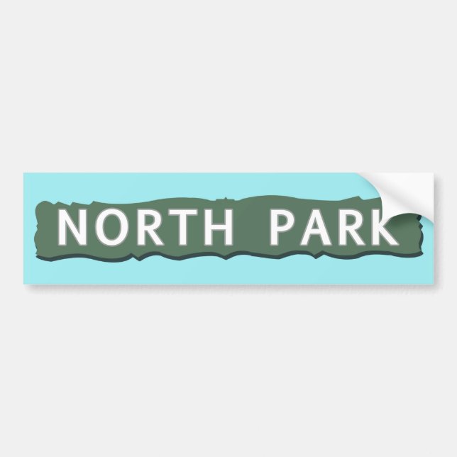 Autocollant De Voiture Signe du nord de parc (Devant)