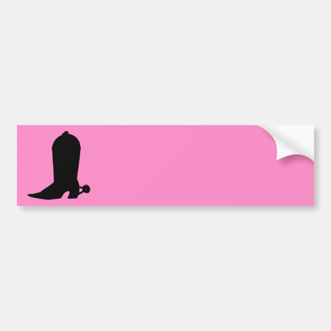 Autocollant De Voiture Silhouette de démarrage de la fille sur rose (Devant)