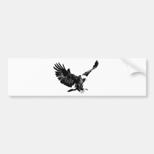 Autocollant De Voiture Silhouette de l'aigle d'atterrissage