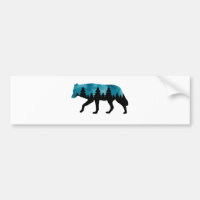Silhouette de loup moderne