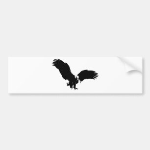 Autocollant De Voiture Silhouette d'Eagle chauve