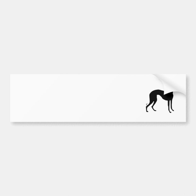 Autocollant De Voiture Silhouette Greyhound (Devant)