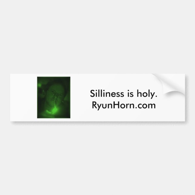 Autocollant De Voiture SillyGreenPhotoBumperSticker (Devant)