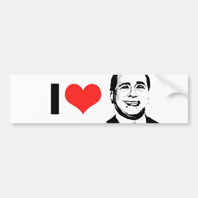 Autocollant De Voiture Silvio Berlusconi (Devant)