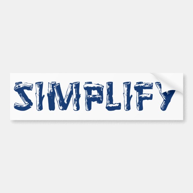 Autocollant De Voiture Simplifier (Devant)