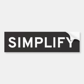 Autocollant De Voiture Simplifiez