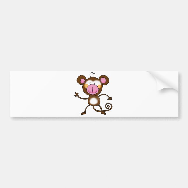 Autocollant De Voiture Singe effronté (Devant)