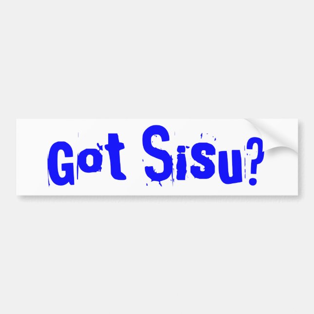 Autocollant De Voiture Sisu obtenu ? Péninsule supérieure MI d'adhésif (Devant)