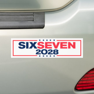 Autocollant De Voiture Six Seven 67 for President 2028 Funny