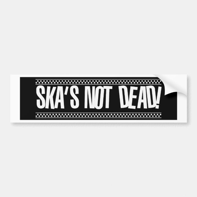 Autocollant De Voiture Ska non mort ! (Devant)