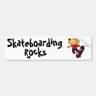 Autocollant De Voiture Skateboarding de chien de labrador retriever de CB