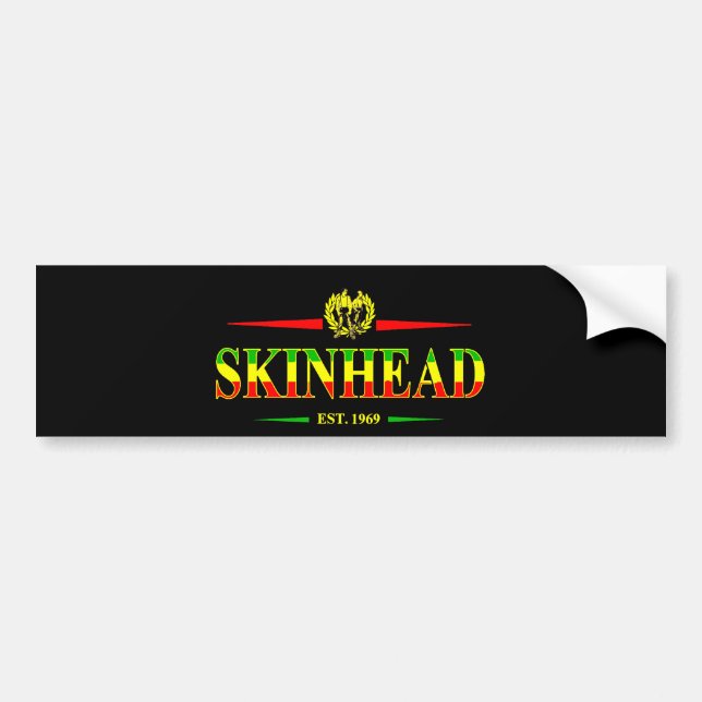 Autocollant De Voiture Skinhead 1969 de la Jamaïque (Devant)