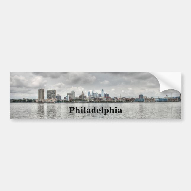 Autocollant De Voiture Skyline Philly (Devant)