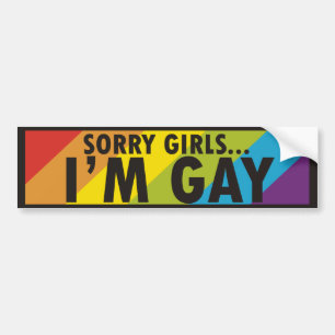 Autocollant De Voiture Slogan d'homosexuel d'arc-en-ciel