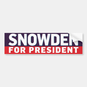 Autocollant De Voiture Snowden pour le président