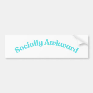 Autocollant De Voiture Socialement Awkward