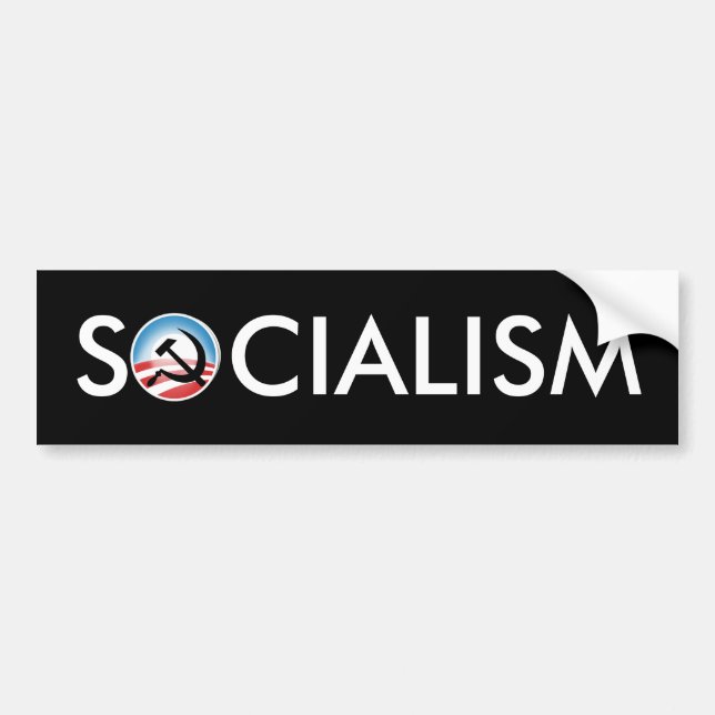 Autocollant De Voiture Socialisme d'Obama (Devant)