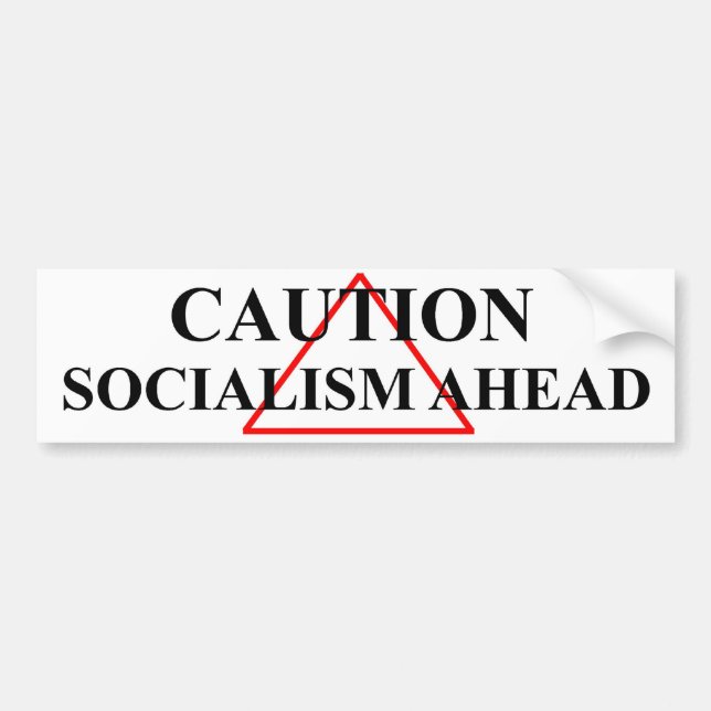 Autocollant De Voiture Socialisme en avant (Devant)