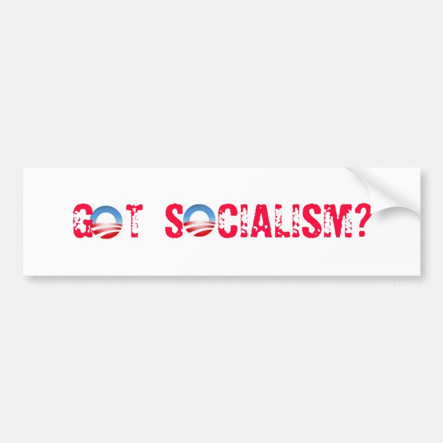Autocollant De Voiture Socialisme obtenu ? (Devant)