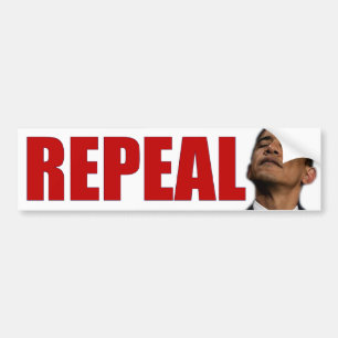 AUTOCOLLANT DE VOITURE SOIN OBAMACARE D'OBAMA D'ABROGATION