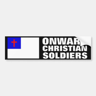 Autocollant De Voiture Soldats chrétiens en avant