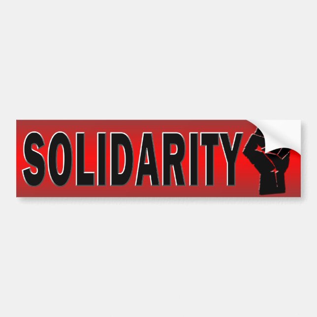AUTOCOLLANT DE VOITURE SOLIDARITÉ (Devant)
