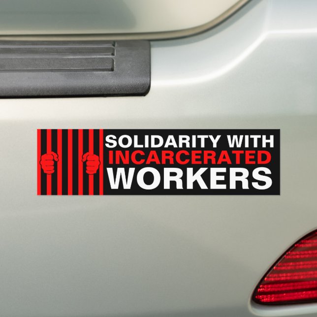 Autocollant De Voiture Solidarité avec l'autocollant pare-chocs des trava (En voiture)