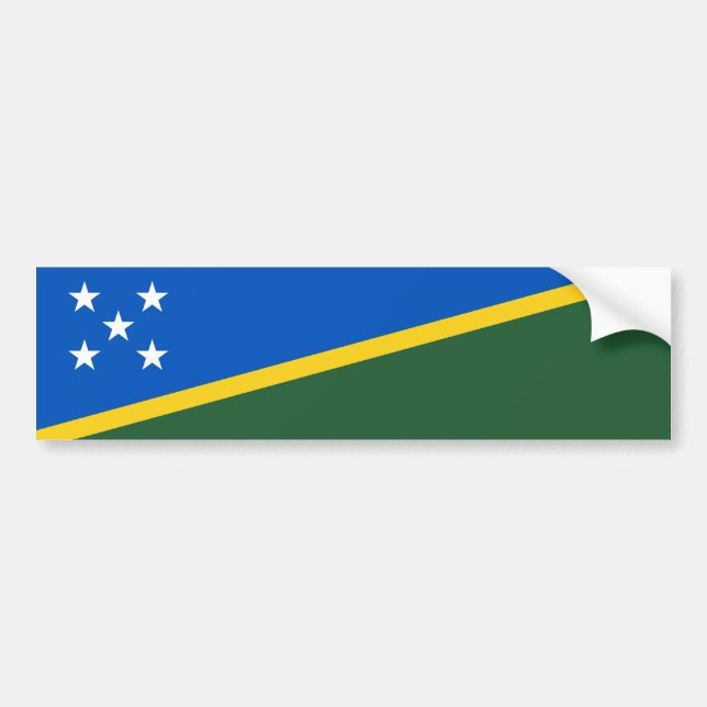 Autocollant De Voiture Solomon Islands Flag (Devant)