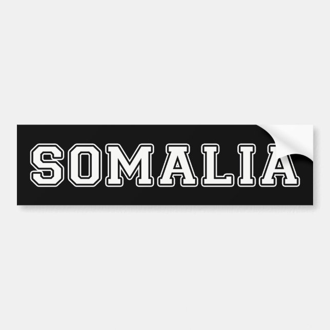 Autocollant De Voiture Somalie (Devant)