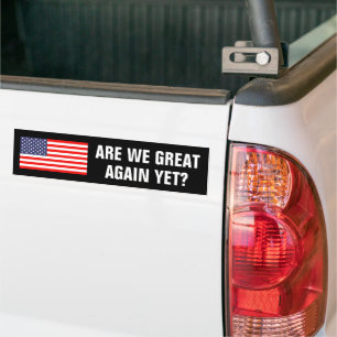 Autocollant De Voiture Sommes-nous encore grands ? Drapeau américain drôl