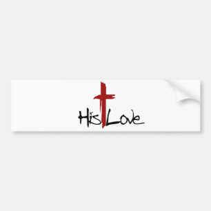 Autocollant De Voiture Son logo de croix d'amour