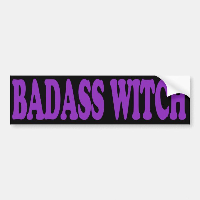 Autocollant De Voiture Sorcière de Badass (Devant)