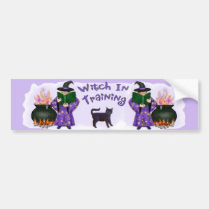 Autocollant De Voiture Sorcière en formation