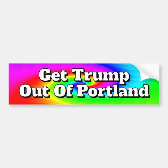 Autocollant De Voiture Sortez Trump de Portland (Devant)
