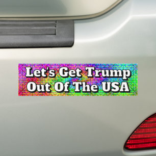 Autocollant De Voiture Sortons Trump des États-Unis