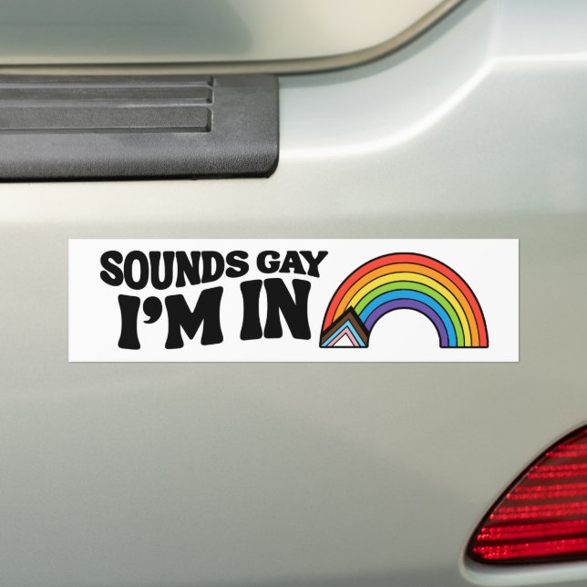 Autocollant De Voiture Sounds Gay I'm In LGBTQ Pride (En voiture)