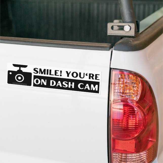 Autocollant De Voiture Souriez ! Vous êtes sur Dash Cam drôle (Sur camion)