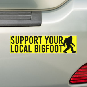 Autocollant De Voiture Soutenez votre Bigfoot local amateur de Bigfoot dr