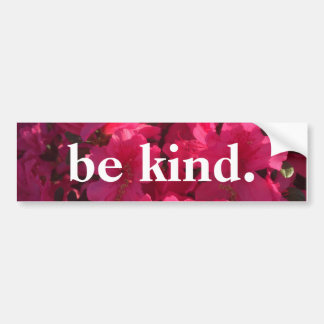 Autocollant De Voiture soyez aimable - bumpersticker floral