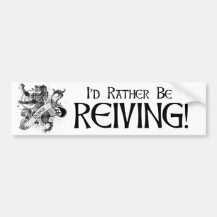 Autocollant De Voiture Soyez plutôt tartan de Reiving - de Reiver - blanc